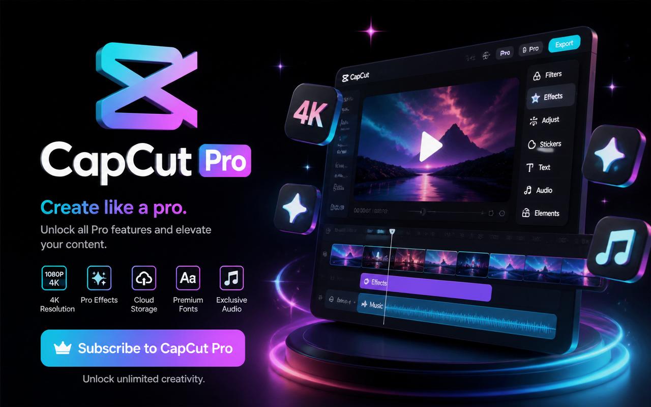 CapCut Pro — 1 Month (Private Account)